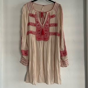Free People Embroidered Peasant Dress